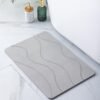 Alfombra Diatomita Baño 60x40 – Secado Rápido, Antideslizante y Antibacteriana – Alfombrilla Piedra Diatomita Super Absorbente – Alfombrilla Diatomita - Stone Bath Mat